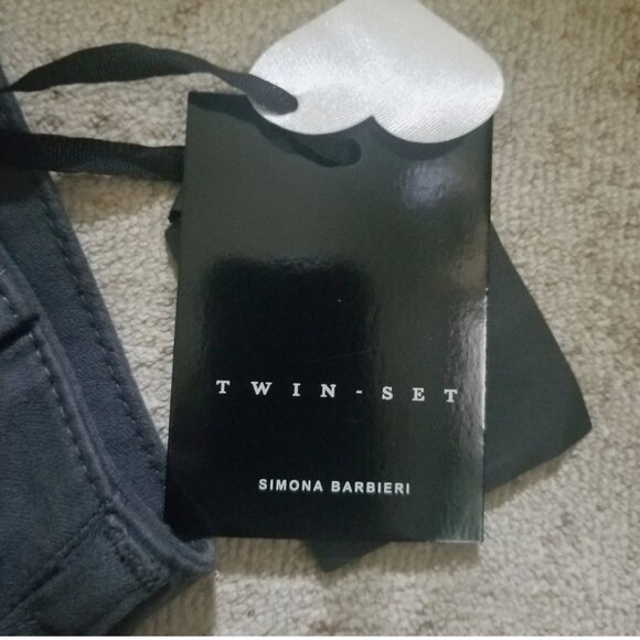 SIMONA BARBIERI WOMEN TWIN SET GREY PANTS. NWT TG 31 - Picture 9 of 11